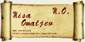 Miša Omaljev vizit kartica